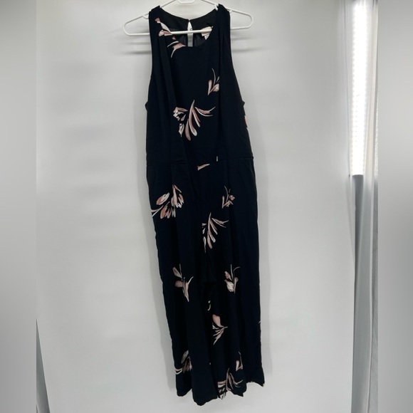 A new day floral sleeveless jumpsuit size XL black purple womens - Picture 3 of 12